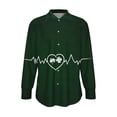 thumbnail image 5 of Hxlamzoo St. Patricks Day Shirt Women 2026 Long Sleeve Button Down Irish Clover Shamrocks Tunic Tops Saint Patty's Day Outfit, 5 of 5