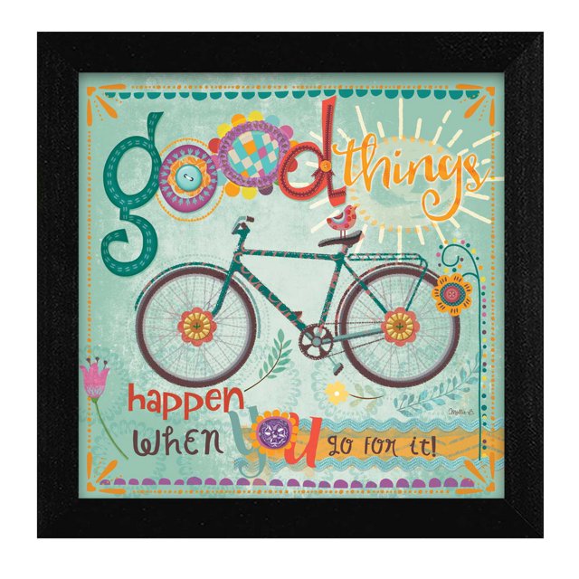 TrendyDecor4U MOL1319-276 Pieds'les Bonnes Choses Se Passent'' par Mollie B Art Mural Encadré Imprimé