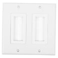 thumbnail image 5 of CHICHUMID 1Pack White Plastic Outlet Cover Plate for Wall Mount TV Cord Hider 4.53X4.53X0.39In, 5 of 8