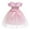 Pink, variant on Zpanxa Toddler Girls Princess Dress, Little Girls Party Wedding Dress, Lace Bowknot Off Shoulder Pleated Dress, Kids Pageant Flower Girl Sleeveless Dress Dark Blue (2-3 Years)