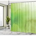 thumbnail image 4 of Ambesonne Sage Shower Curtain, Grunge Watercolor Blurred, 69"Wx84"L, Apple Green Fern Green, 4 of 4