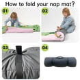 thumbnail image 5 of KAINSY Adorable Plant Theme Toddler Nap Mat, Custom Name Green Clover Sleeping Bag Blanket for Daycare and Preschool, Easy to Carry and Wash, Perfect for Kids Travel, 5 of 8