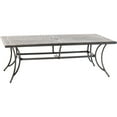 thumbnail image 5 of Hanover Fontana 9-Piece Aluminum Outdoor Dining Set, 42" x 84" Cast-Top Table, 5 of 15