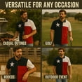 thumbnail image 4 of Tiger Hill Men's Texas Flag Polo Shirt, 4 of 5