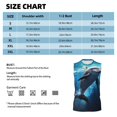 thumbnail image 4 of Kdxio Ice Blue Ocean Cute Dolphin for Men's Muscle T-shirt,Sleeveless for Workout Running Athletic Gym Lounge Casual, 4 of 5