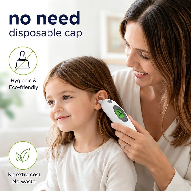 Equate Infrared Ear Thermometer, 3-Color Backlight photo 2