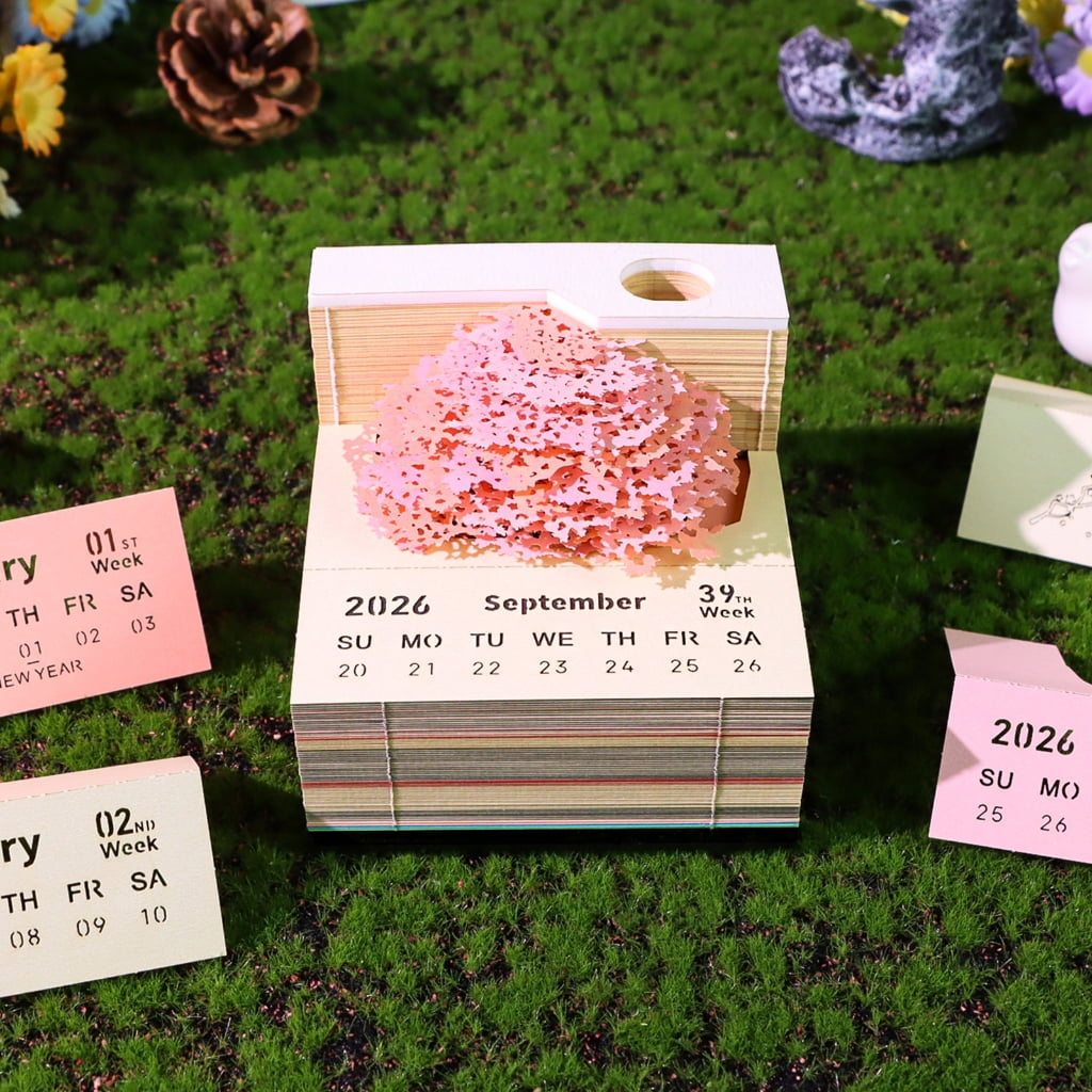 Miiottaa Twenty twenty six Blossomy Theme Weekly Planner With Removable Panes For Record Bookmarks And Gift Offering