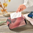 thumbnail image 5 of Red Flamingos Tissue Box Cover Leather Square Rectangle Tissue Box Holder for Bathroom Living Room Desk Office Decor, 5 of 7
