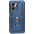 thumbnail image 1 of Funda Uso Rudo Con Anillo Magnético Para Honor X7a Azul Marino Más 2 Micas De Cristal, 1 of 5