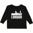 thumbnail image 3 of Inktastic London England City Skyline with Grunge Boys or Girls Long Sleeve Toddler T-Shirt, 3 of 5
