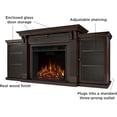 thumbnail image 3 of Real Flame Calie 67" Electric Fireplace TV Stand in Dark Walnut, 3 of 5