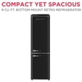 thumbnail image 5 of Frigidaire 9.0 Cu. ft. Bottom Mount Retro Refrigerator, Apartment Size Compact Fridge in Black, 5 of 12
