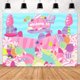 thumbnail image 1 of Fondo de cumpleaños personalizado con diseño de piruleta de Candyland para niñas, decoración para fiesta de cumpleaños de dulces, suministros para princesas, donas arcoíris, helado, fotografía,, 1 of 5