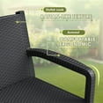 thumbnail image 3 of Homall 2-Pack Outdoor Bar Stools, High Back Bar Chairs with Textured Seat for Patio Pool, 3 of 7