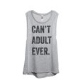 thumbnail image 1 of Thread Tank Cant Adult Ever Women's Sleeveless Muscle Tank Top Sport Grey Small, 1 of 4