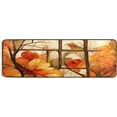 thumbnail image 6 of Dreamtimes Abstract Maple Leaves Hallway Runner Rug 2'x6' Kitchen Rug with Rubber Backing Autumn Window View Non Slip Entryway Rug Runner Washable Soft Area Rug for Hallway Bedroom Kitchen Decor, 6 of 6