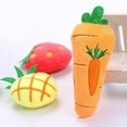thumbnail image 4 of SPRING PARK Catnip Plush Cat Toy, Cat Chewing Teeth Clean Grinding Kitty Creative Carrot Pineapple Strawberry Shape Scratch Pet Catnip Chew Toys Interactive for Indoor Cats, 4 of 7