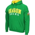 thumbnail image 2 of Men's Colosseum Green Oregon Ducks Double Arch Pullover Hoodie, 2 of 3