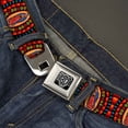 thumbnail image 2 of Buckle-Down Belt, Seatbelt Buckle Belt, Virgen De Guadalupe Roses Black Multi Color, Youth 22 to 32 Inches, 2 of 9