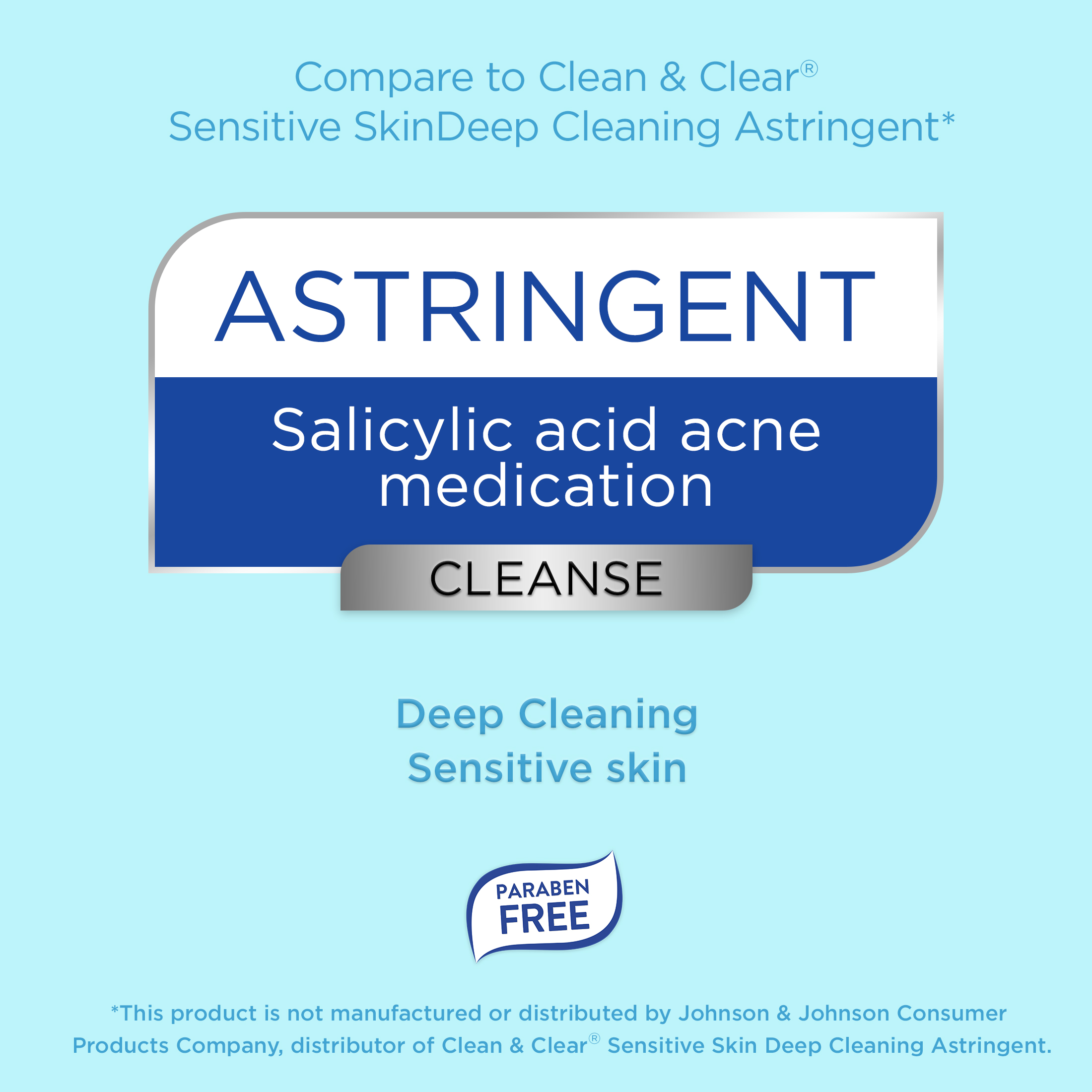 Equate Beauty Salicylic Acid Acne Medication Deep Cleansing Astringent, 8 Fl oz - image 2 of 7