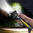 thumbnail image 6 of Hvmvliv Bright Flashlight Brightest Outdoor Flashlight 1000 Lumenss LED Flashlight LED Light Rechargeable Powerful Torch Long Throw Up To 100-300 Meters Black, 6 of 9