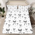 thumbnail image 2 of Feelyou Cool Princess Bow Queen Sheet Sets, Cartoon Stars Print Bed Set, 4pcs, 2 of 7