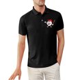 thumbnail image 2 of Camisas Para Hombre Manga Larga Negra Camisas para hombres Béisbol para hombres Cool Wicking Performance Camisas Primavera Verano Camisas deportivas para hombres (Black, M), 2 of 4
