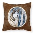thumbnail image 1 of "Almohada decorativa de tela de Caroline's Treasures Siberian Husky 7137PW1414, 14Hx14W, multicolor" Caroline's Treasures 7137PW1414, 1 of 1