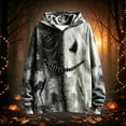 thumbnail image 2 of Halloween Hoodie for Boys Patchwork Pumpkin Face Pullover Hoodie 1-16 Years Autumn Everyday Top, 2 of 4