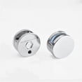 thumbnail image 1 of Maoww Unframed Bathroom Mirror Glass Wall Hanging Fixing Kit Hardware Metal Chrome Silver Effect Spring Loaded Clips, 1 of 8