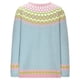 thumbnail image 5 of Suéter de cuello redondo para mujer, informal, estampado, manga larga, cuello redondo, abrigos, suéteres, suéter para mujer, 5 of 6