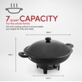 thumbnail image 2 of Aroma® 7 Quart Electric Wok, Black, Metal, 2 of 6