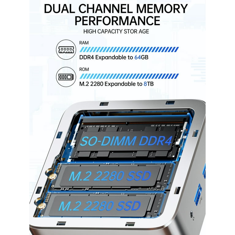 Windowsデスクトップ GMKtec G10 mini pc 3500U 16GB 512GB GMKtec ミニPC G10 メモリ16GB ストレージ512GB AMD Ryzen 5 3500U搭載