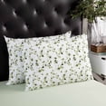 thumbnail image 4 of Sage Green Botanical Throw Pillow Cover 16 x 24 Inch Decorative Pillow Cover Retro Blossom Floral Wildflower Lumbar Pillowcase Seasonal Rectangle Cushion Case for Couch Sofa Bed Living Room, 4 of 7