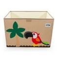 thumbnail image 2 of HYGGE + Animial Toy Storage Bin with Lid 20.8" x 13" x 13" Durable fabric & lightweight design. Great for storing toys, books, linens, games, clothing, baby products & more! (Bird), 2 of 4