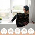 thumbnail image 5 of Hooded Blanket Skull and Rose Wearable Blanket Cape Halloween Blanket Soft Fleece Throw Blanket with Hood for Womens, 5 of 6