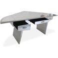 thumbnail image 3 of Nauticalmart Aviator Executive Fighter Jet Wing Desk - Polished Aluminum (68 Inches), 3 of 4