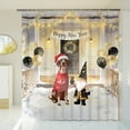 thumbnail image 3 of Happy New Year 2026 German Shorthaired Pointer Santa Gnome Holiday Party Snow Shower Curtain GSP Lover Dog Gift Waterproof Bathroom Bathtub Curtain - 13019, 3 of 5