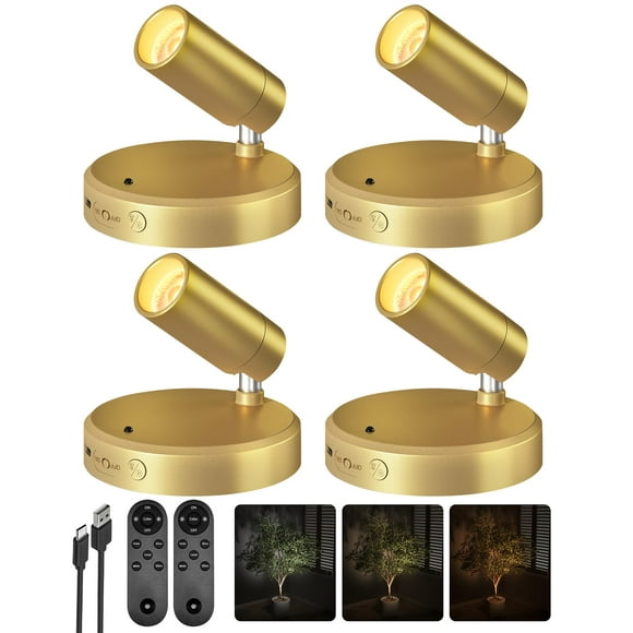 Foco LED EZVALO Recargable Inalámbrico 5500 mAh Dorado