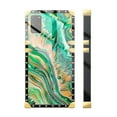 thumbnail image 3 of FKBRCL4U Compatible with Samsung Galaxy S20 Plus Case, Green Gold Grain Marbled Fluid Luxury Golden Decoration for Girl Women Soft TPU Shockproof Protective Hard PC Back, 3 of 7