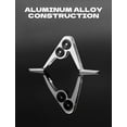 thumbnail image 2 of BLUEWING Fishing Roller Guide Set Heavy Duty Aluminium Alloy Rod Guide Ring for Big Game Rod Trolling Fishing, Silver, #1+#2+#3+#4+#4, 2 of 5
