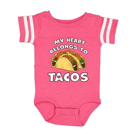 

Inktastic My Heart Belongs to Tacos Gift Baby Boy or Baby Girl Bodysuit