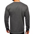 thumbnail image 5 of Mens Sweatshirts No Hood,Crewneck Sweatshirt for Men Long Sleeve Autumn Winter Warm Fleece Plain Pullover Jumper Solid Workwear Sports Sweater UK, 5 of 5