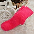 thumbnail image 4 of EnJoCho Women'S Plush Coral Sleep Socks With Stretchy Fabric Cozy Coral Sleep Socks For Ladies With Elasticized Cuff Women Fuzzy Fluffy Cozy Slipper Socks Warm Soft Winter Plush Home Sleeping Socks, 4 of 4