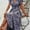Sea Blue, variant on ZEHJUHAN Women's Floral Boho Maxi Dress, Short Sleeve Wrap V-Neck Ruffle Hem A-Line Dress for Summer Weddings & Vacations