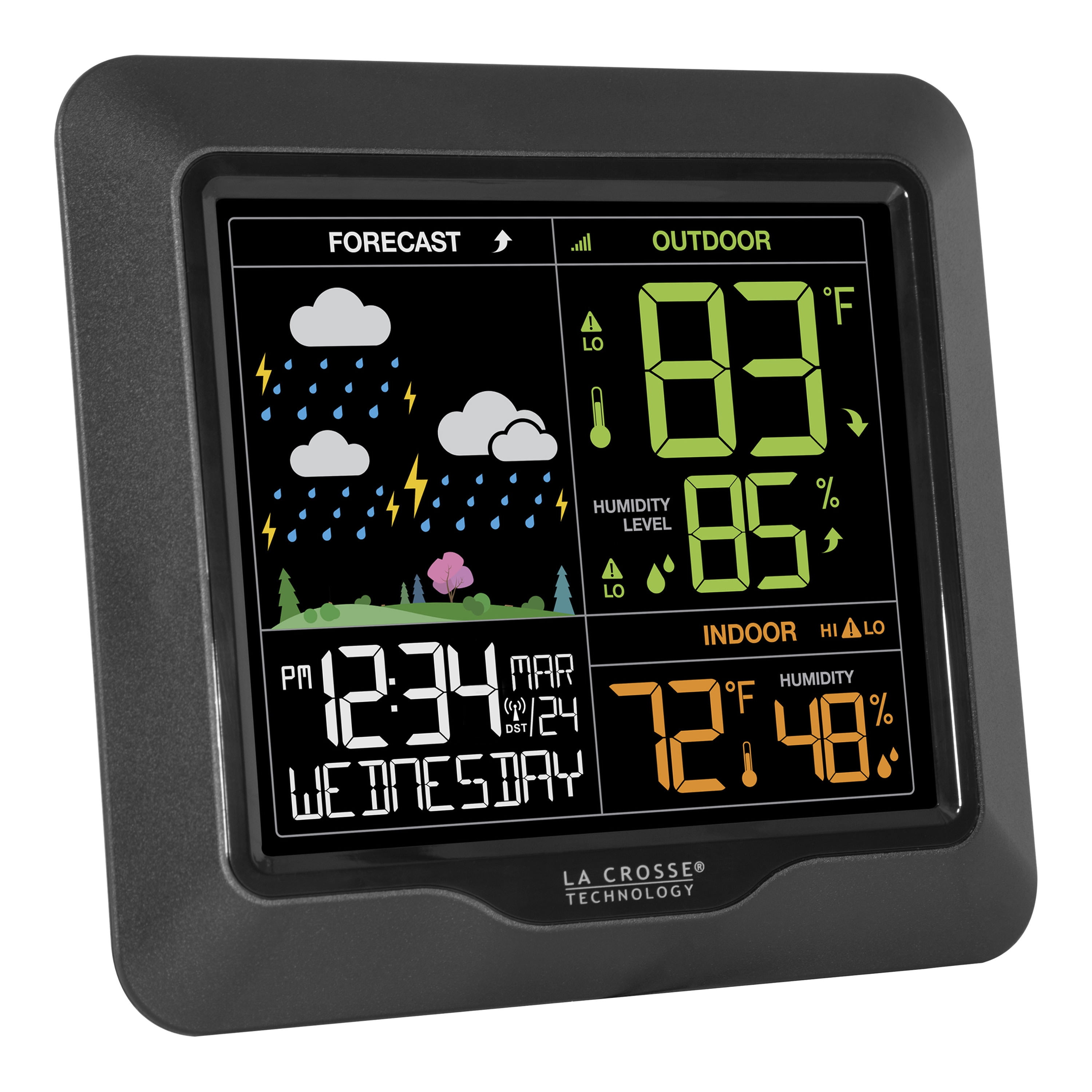 Explore Scientific CrystalVision Advanced Weather Station with LED Touch Keys WSH5002