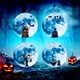 thumbnail image 5 of Inteprter Pegatina de pared decoración de Halloween Luna ventana calcomanía luminosa 3D papel tapiz autoadhesivo para decoración de fiesta en casa Kits de decoración para fiestas espantapájaros Inteprter HA007412-01, 5 of 6
