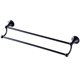 thumbnail image 3 of Soporte de barra de toal de doble barra Soporte de estante de cocina de baño montado en pared Almacenamiento Negro Sunnimix Toallero, 3 of 8
