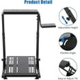thumbnail image 5 of Racing Wheel Stand, Steering Wheel Stand Compatible with Logitech G920 G29 G27 G25 Gaming Cockpit Height Adjustable Foldable Gaming Racing Simulator Steering Wheel Stand NOT Included, 5 of 6
