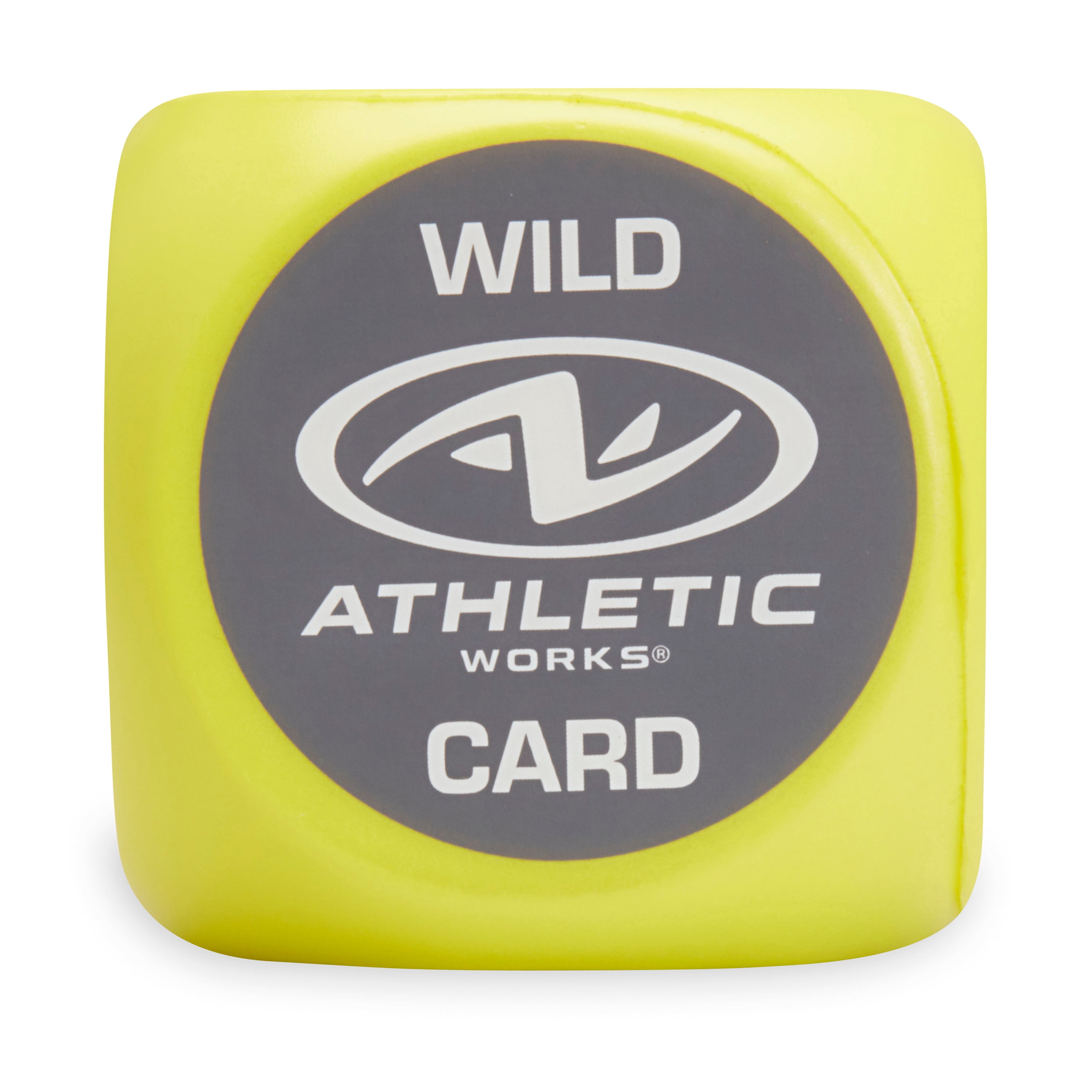 Athletic Works Exercise Workout Dice, 6-Sided, Foam, 2 Count, Yellow, Adult, 2 Count, Ages 18+